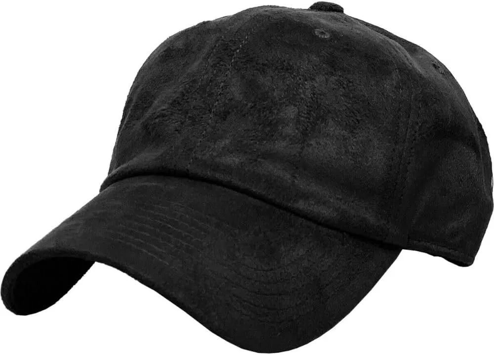 1 Pcs of 6 Panel Suede Dad Hat Baseball Classic Adjustable Soft Plain Cap