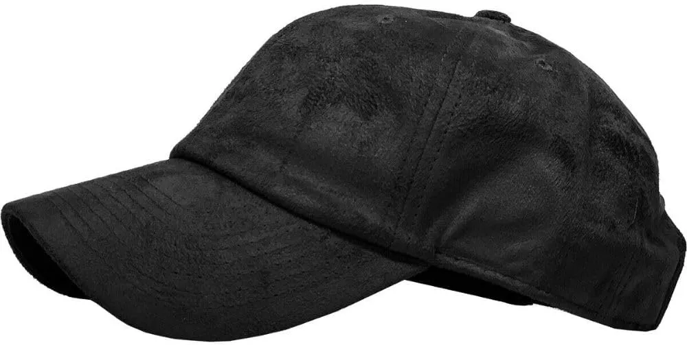 1 Pcs of 6 Panel Suede Dad Hat Baseball Classic Adjustable Soft Plain Cap