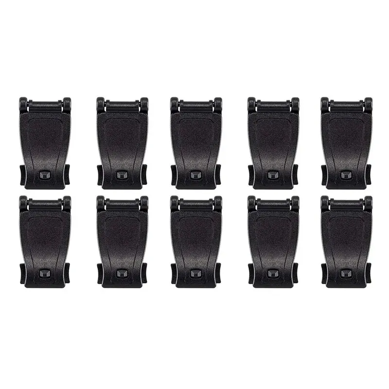 10Pcs Multipurpose MOLLE Clip Tactical Strap Webbing Attachment