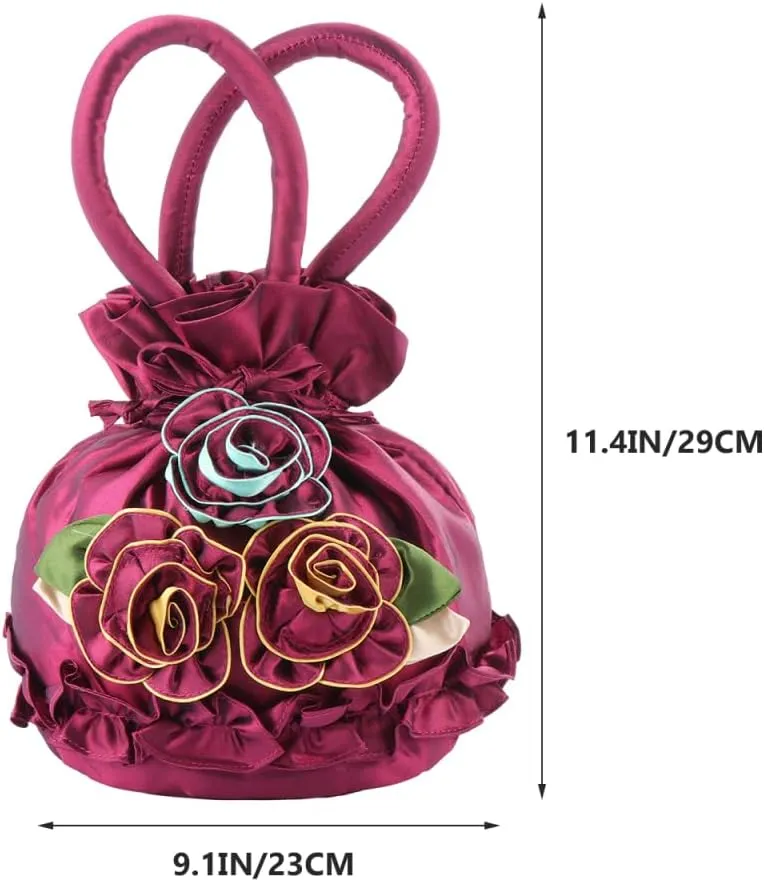 1pc Womens Bucket Flower Evening Bag