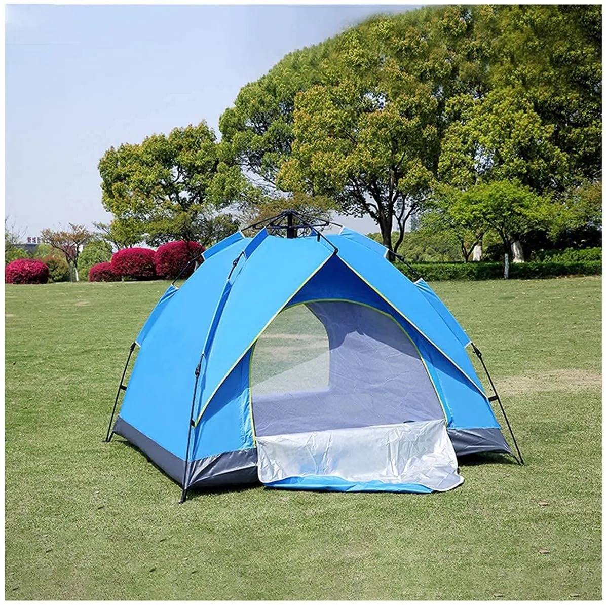 2-4 Person Camping Tent,with Moisture-Proof pad and Hammock Waterproof & Windproof Tent for Outdoor,Hiking,Camping,Mountaineering and Travel