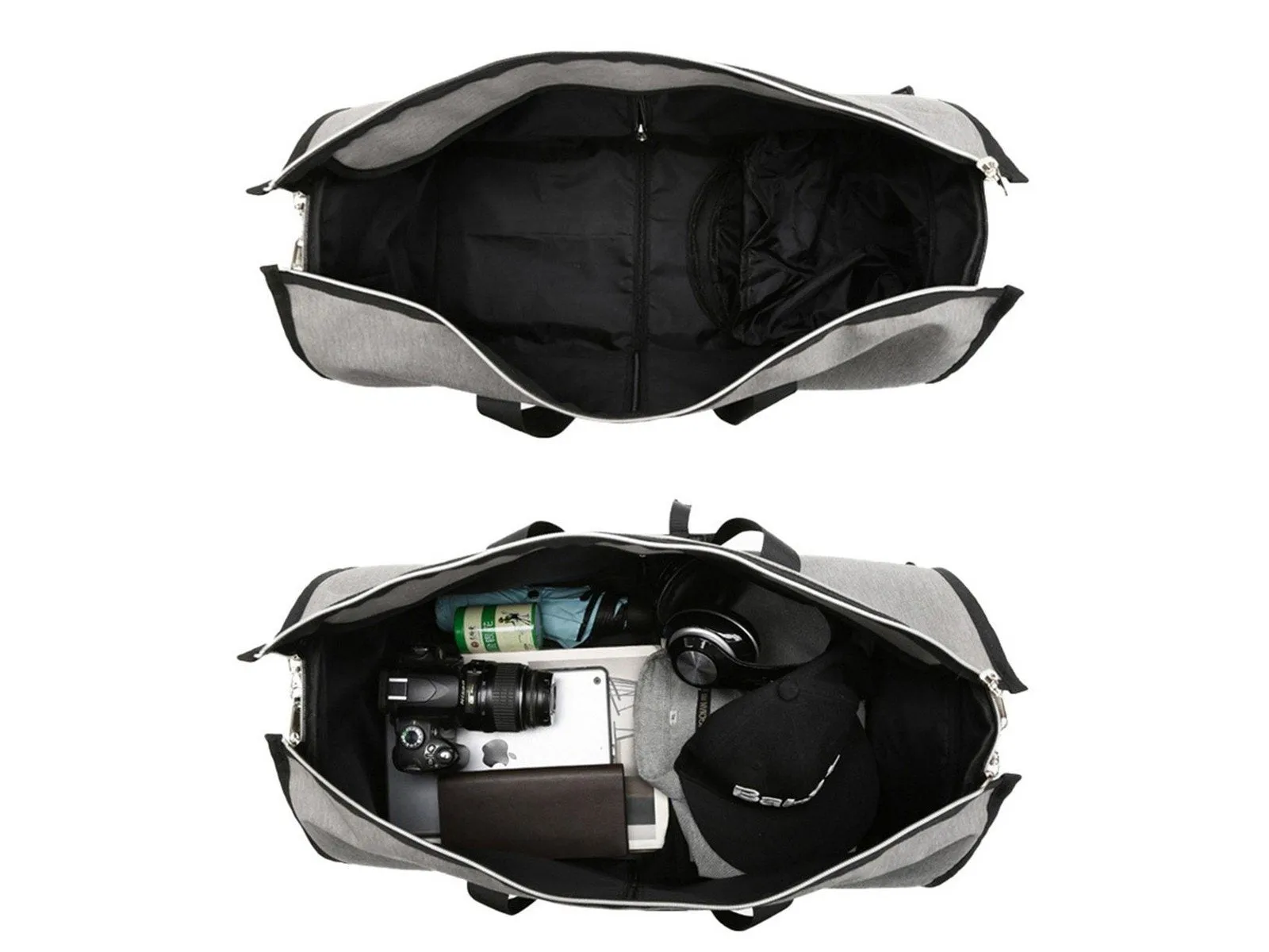 2 in 1 Travel Duffel Suit Bag with Shoe Compartment