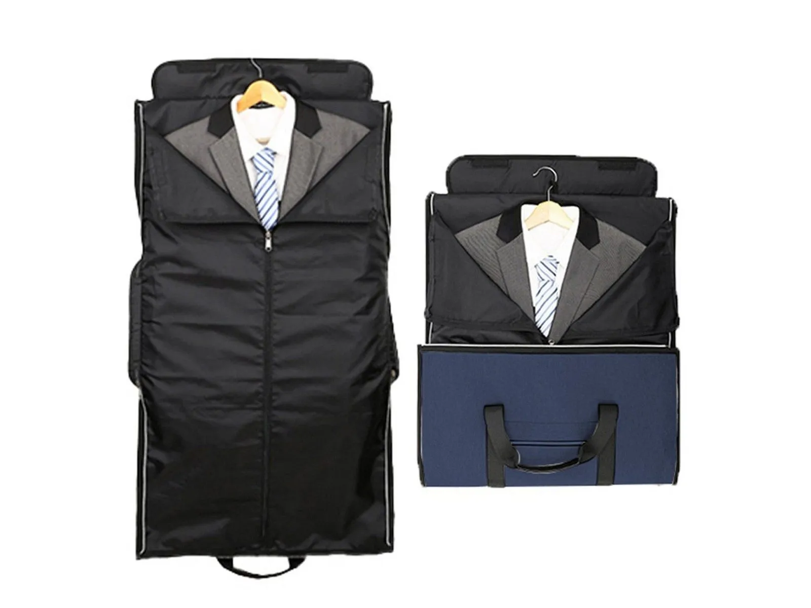 2 in 1 Travel Duffel Suit Bag with Shoe Compartment