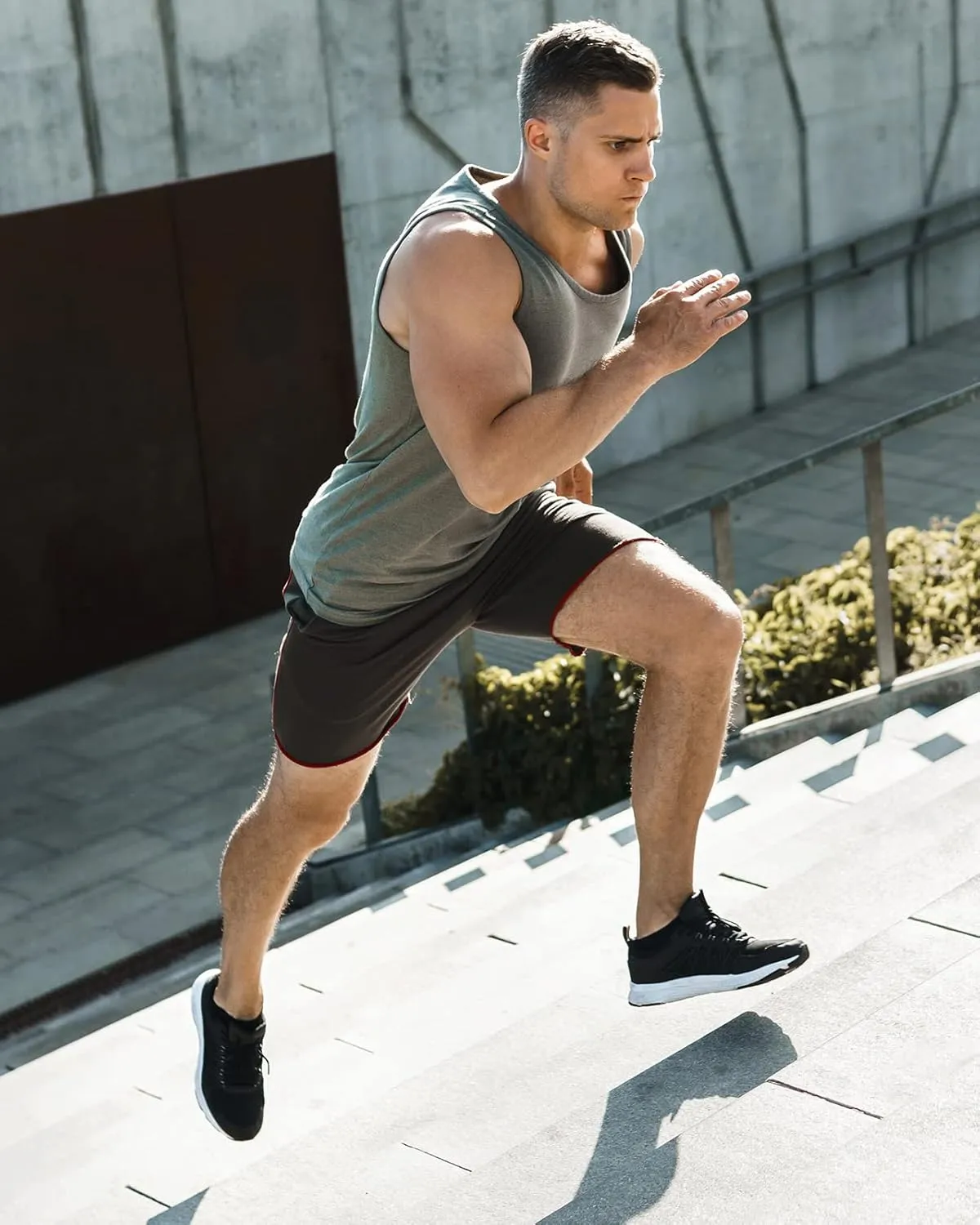 2 Pack 5" Workout Athletic Shorts Men Quick Dry Gym Shorts with Pockets, Exercise Sports Running Shorts for Men