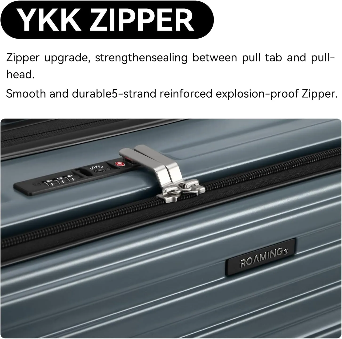 24 Inch Checked Large Luggage with Spinner Wheels Front Opening Rolling Suitcase for 5-7 Days Travel, Scratch Resistant PC Hardshell TSA Lock Cup Holder Specially Designed Ergonomic Pull Rod Handle