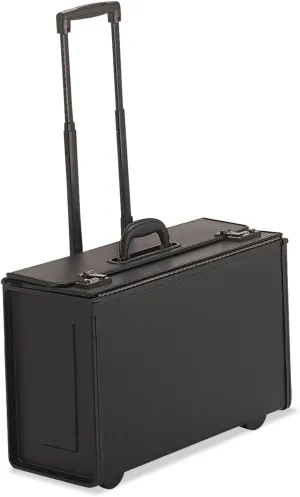 251622BLK Tufide Wheeled Catalog Case, Vinyl, 22-1/4 x 13-1/2 Inches, Black