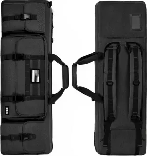 28" 36" 42" 46" 51" 55" Soft Double Rifle Bag, Portable Long Rifle Bag for Outdoor Hunting Shooting, Gun Case Storage & Transportation, with Multiple Colors