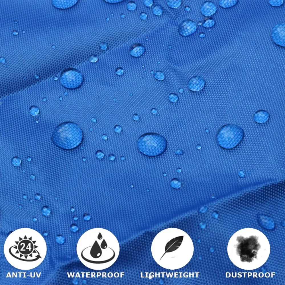 420D Kayak Cover, Waterproof Heavy Duty Kayak Canoe Cover UV Resistant Kayak Cockpit Dust Cover for Outdoor Storage Fishing Boat Cover Shield Protector - Blue (13.5-14.7ft)