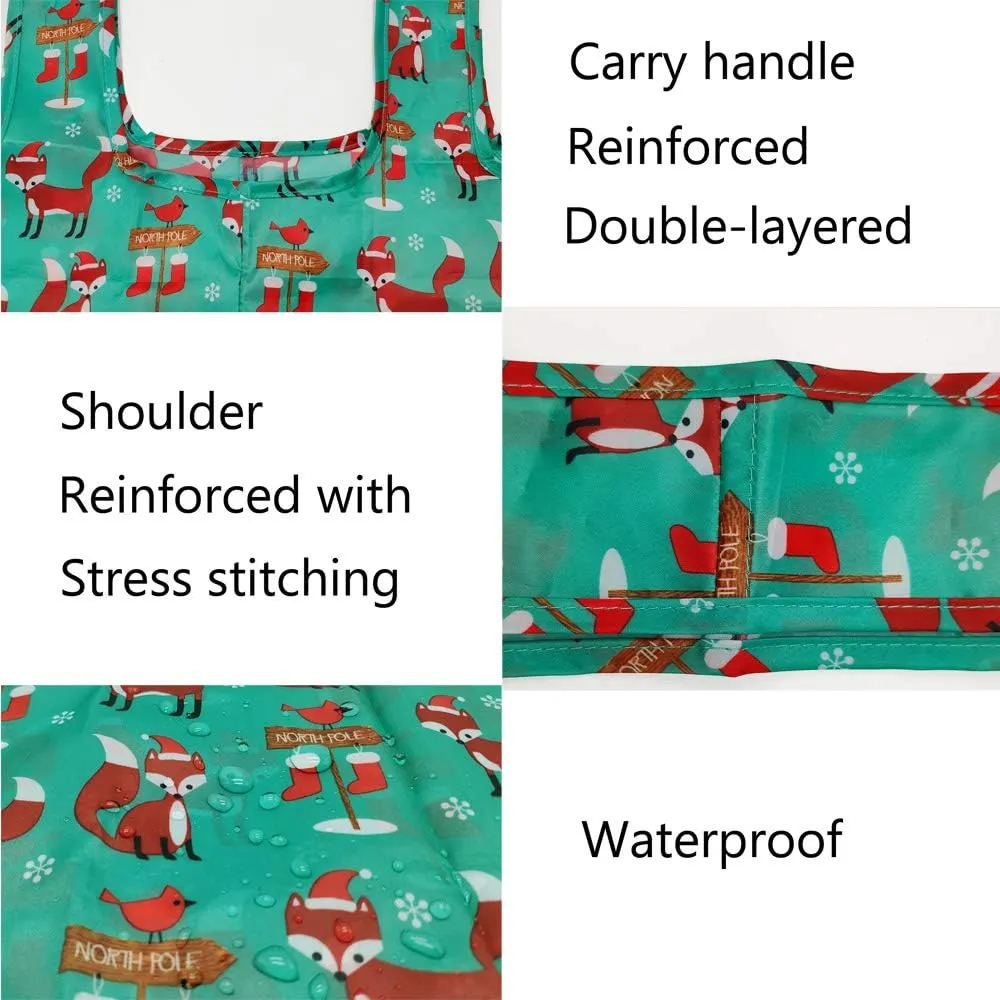 5 Pack Tote Bags Bulk Nylon Bags Cute Fox