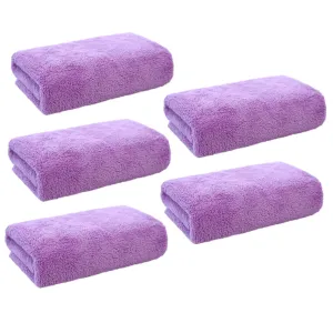 5pcs Face Wash Towel Microfiber Makeup Remover Portable Machine Washable