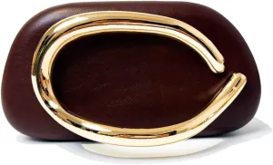 Acrylic Clutch Purse for Women Classic Round Acrylic Evening Handbag Vintage Metal Handlebars Bag for Wedding Party Prom