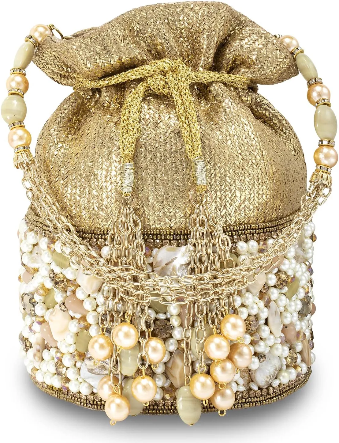 Aheli Indian Potli Bags for Women Evening Bag Clutch Ethnic Bride Purse with Drawstring Mothers Day Gifts for Mom
