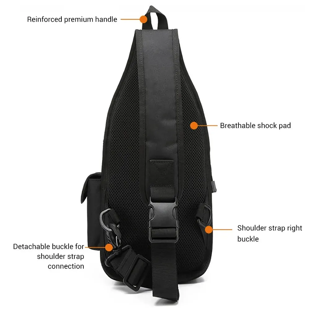 AIRSSON Men Casual Chest Bag – Universal Pistol Holster EDC Pouch for Hunting & Outdoor Sports