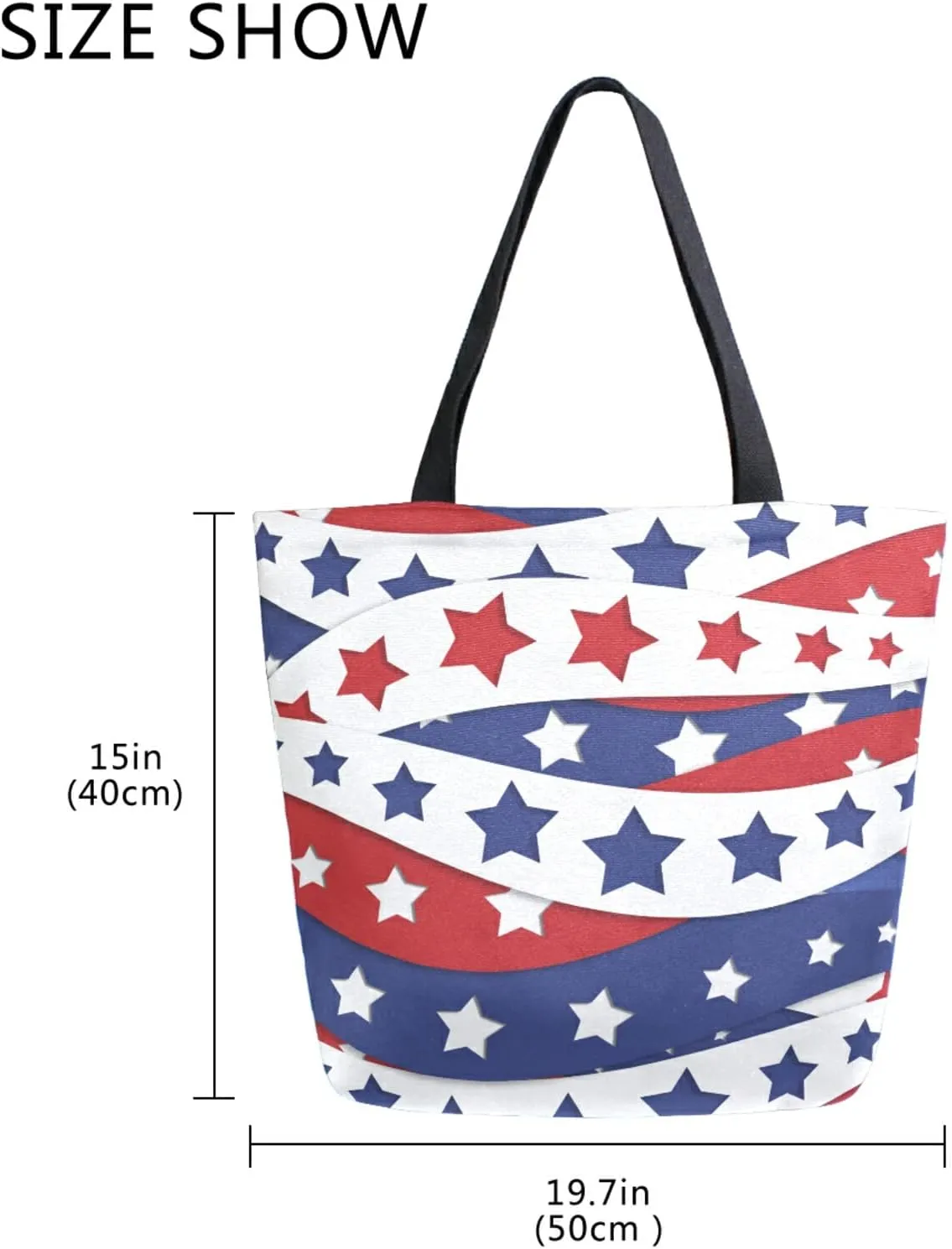 ALAZA Canvas Tote Bag Large Women Casual Shoulder Bag Handbag For Outdoors Holiday Weekender Travel