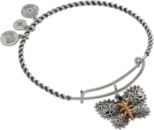 Alex and Ani Butterfly Expandable Bangle Bracelet,Two Tone,Two Tone,Bracelet