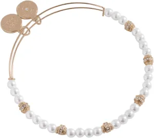 Alex and Ani Pearl and Rondelle Beaded Bangle
