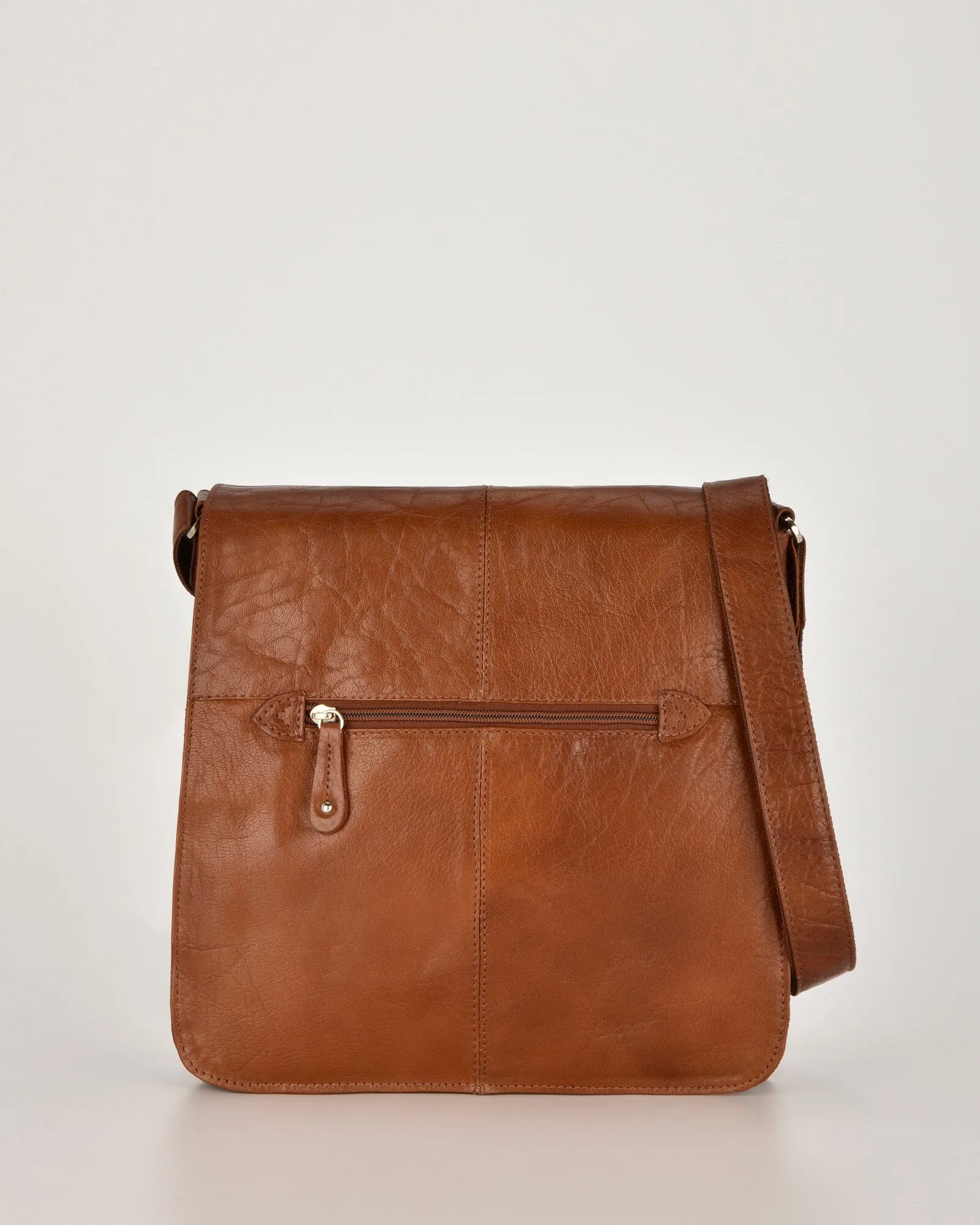 Alex Leather Expandable Satchel (Large)