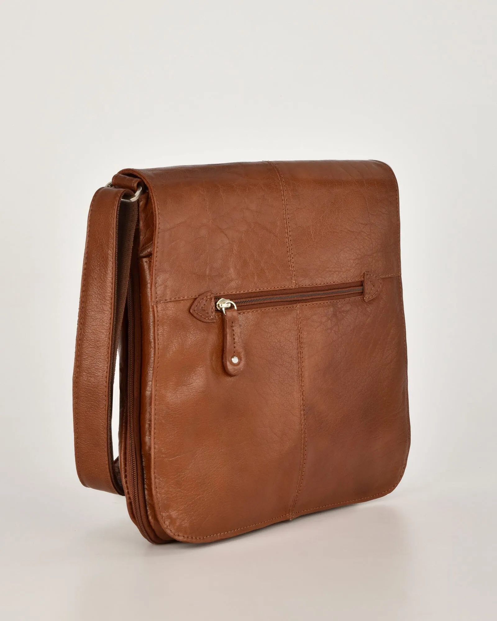 Alex Leather Expandable Satchel (Large)