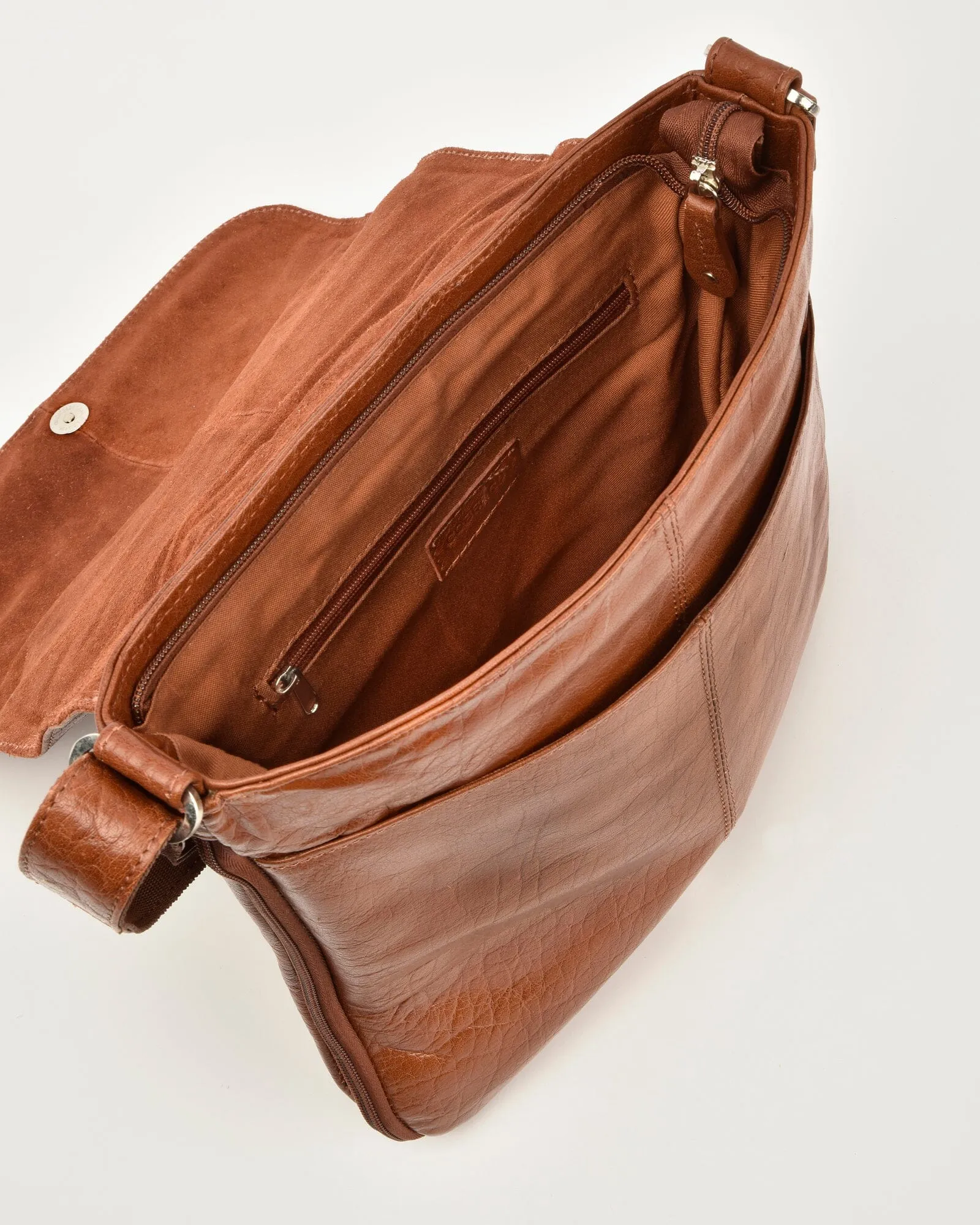 Alex Leather Expandable Satchel (Large)