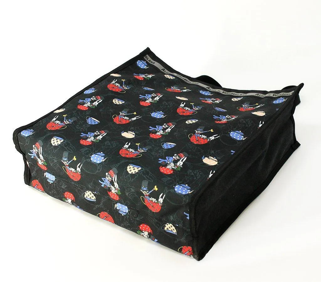 Alice In Wonderland Canvas Multi-Use Tote Bag - The Mad Hatter & Alice Watercolor Stories