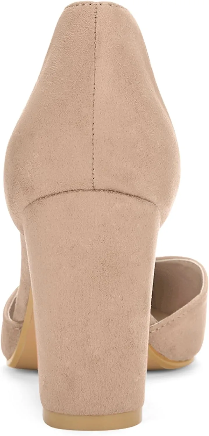 Allegra K Women's Ankle Tie Point Toe Dress Pumps
