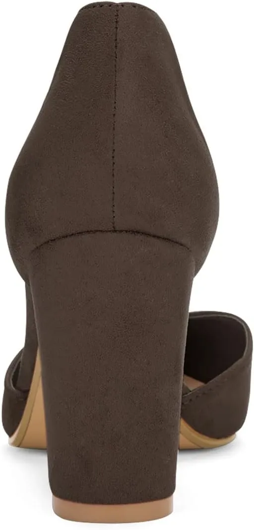 Allegra K Women's Ankle Tie Point Toe Dress Pumps