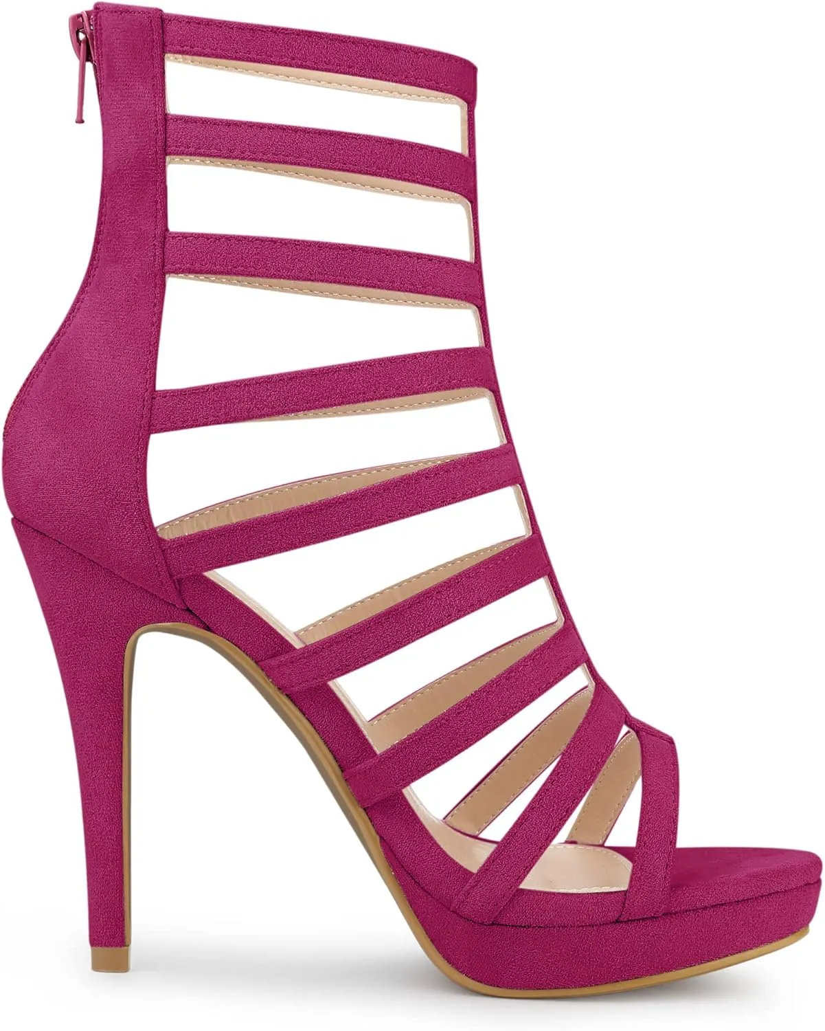Allegra K Women's Stiletto Platform Heels Strappy Gladiator Heel Sandals
