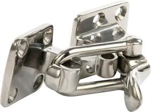 Amarine Made Pair of Stainless Steel Hold Down 90 Degree Clamp-locking Cam Latch for Boat, RV,Caravan,Attic Hatch Doorway