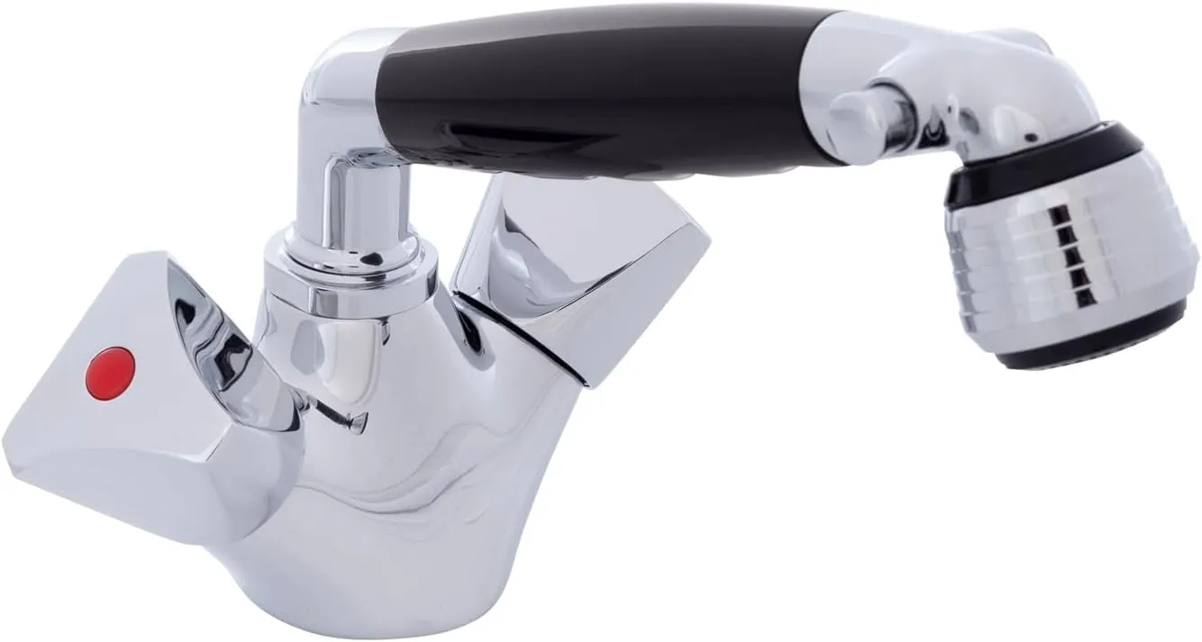 Ambassador Marine Trinidad- Head/Shower Combo Faucet (Classic Black Sprayer)