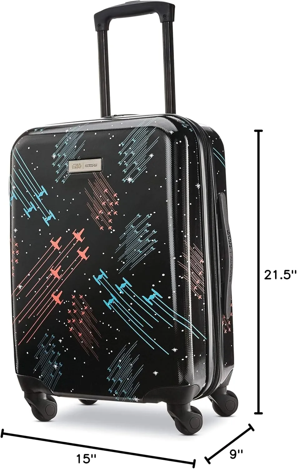 American Tourister Star Wars Hardside Spinner Wheel Luggage, Galaxy, Carry-On 20-Inch