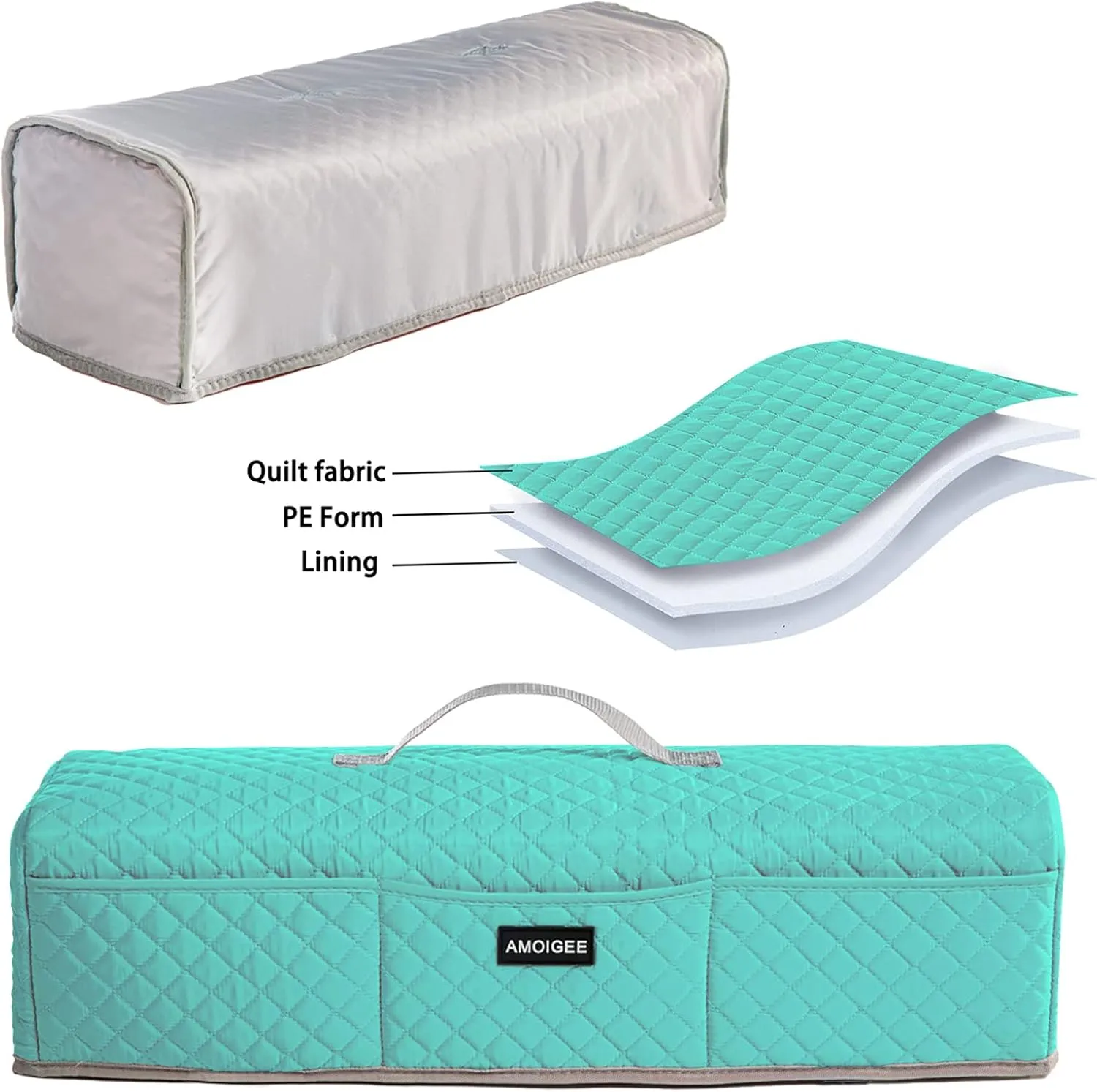 AMOIGEE Padded Dust Cover Compatible with Cricut Maker 4, Explore 4, Cricut Maker, Maker 3, Explore 3, Explore Air 2, Machine Cover for Cricut Accessories and Suppliers, Tools