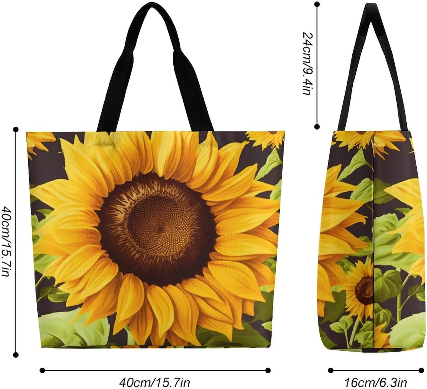 Ancient Egyptian Hieroglyph Tote Bag for Women Reusable Grocery Shoulder Bags Shopping Bag for Travel, Groceries
