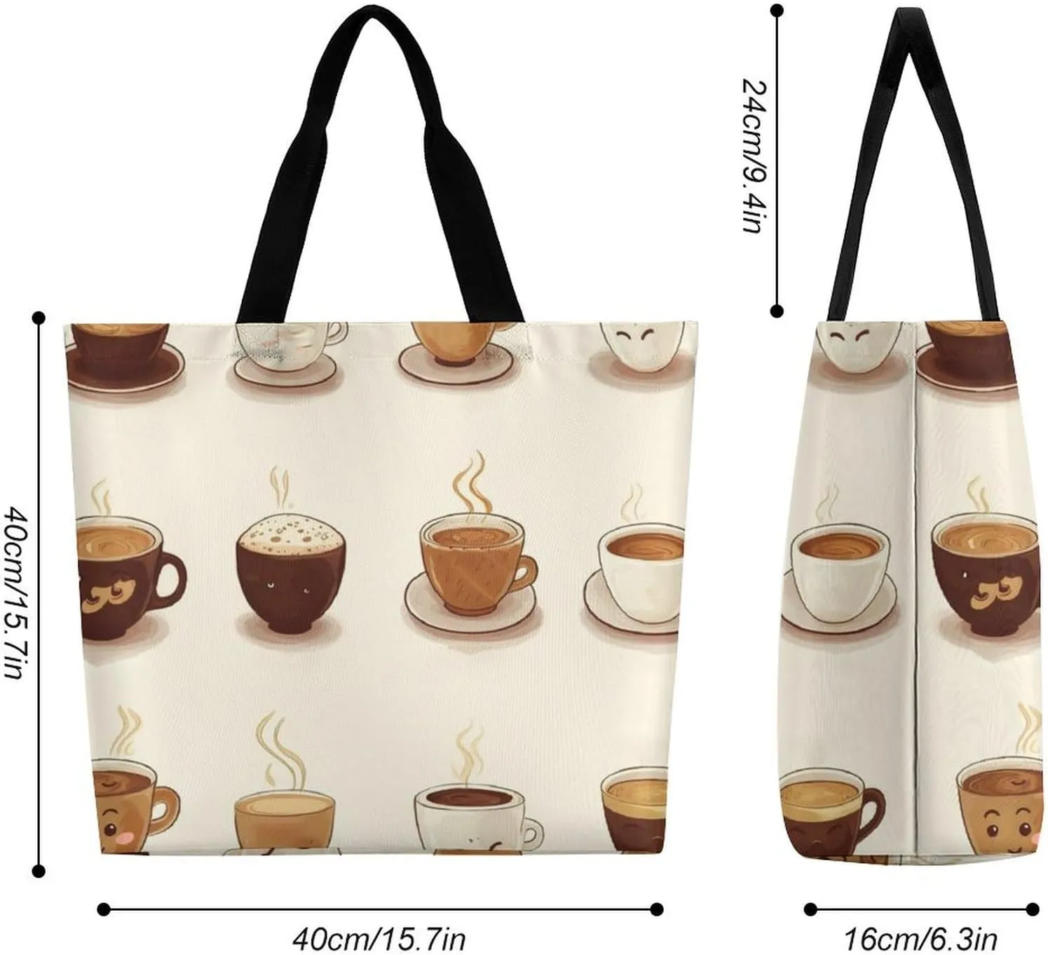 Ancient Egyptian Hieroglyph Tote Bag for Women Reusable Grocery Shoulder Bags Shopping Bag for Travel, Groceries