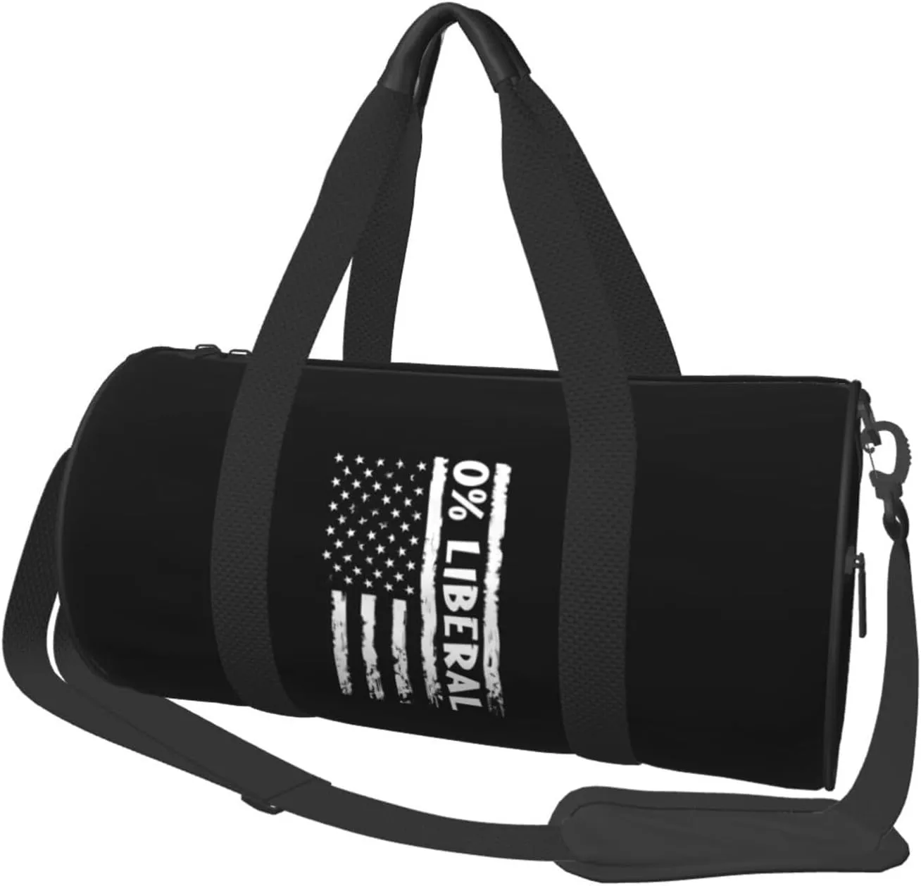 Anti Liberal Democrat Zero Percent Liberal Duffel Bag Gym Bag Travel Sports Tote Large Foldable Beach Swim Yoga2