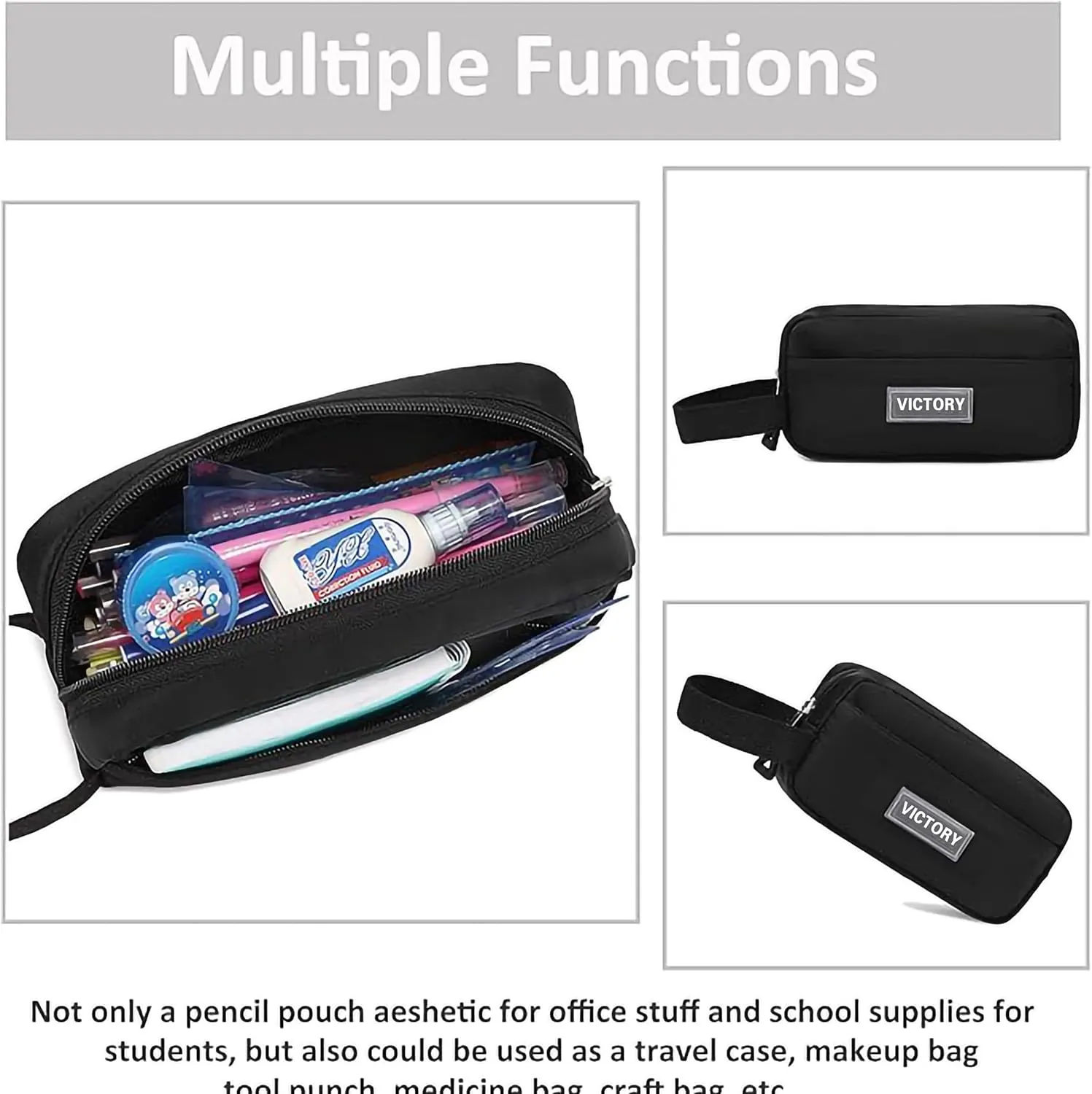 AO ALI VICTORY Backpack for Women Girls Set with Pencil Case 15.6 Inch Laptop School Bag Kids Elementary College Backpacks