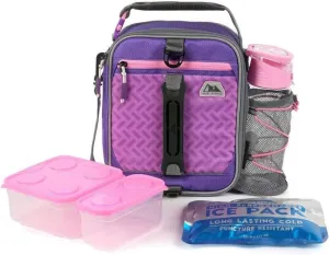 Arctic Zone Pro Expandable Lunch Pack with 650ml Tritan Bottle (Purple)