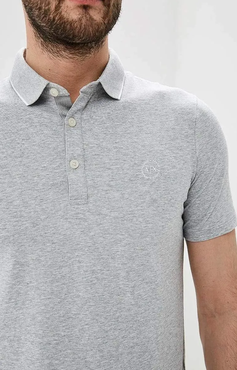 Armani Exchange Men's Short Sleeve Jersey Knit Polo
