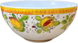 Arte D'Italia Imports Italian Inspired Melamine Picnic Frutta Mista Plastic Salad Bowl