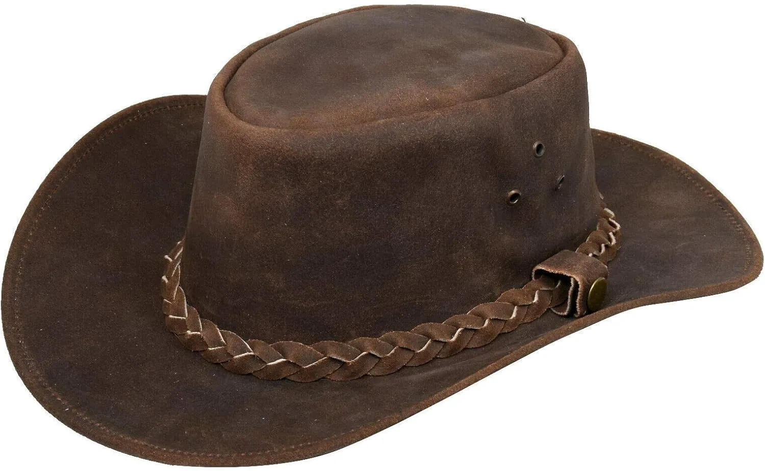 Australian Western Style Cowboy Outback Real Suede Aussie Bush Hat