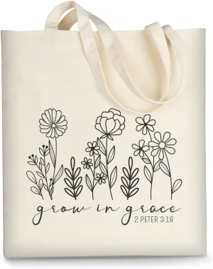AUSVKAI Canvas Tote Bag Aesthetic for Women, Cute Reusable Cloth Cotton Bags for Shopping Beach Trendy Gifts