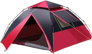 Automatic Pop Up Camping Tent 3-4 Person Rainproof Double Layer Instant Tent for Outdoor Hiking Tents for Camping (Green 280 * 210 * 135CM)