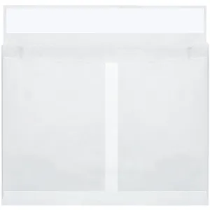 Aviditi Expandable Self-Seal Envelopes, 10" x 13" x 2", White, Side Opening, Tear and Moisture Resistant, for Mailing and Shipping Bulky Documents, Promotional Materials and Brochures, Case of 100