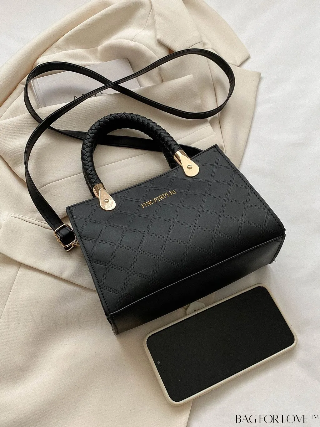 BagForLove - Chic Geometric Print Square Shoulder Bag for Fashionable Women