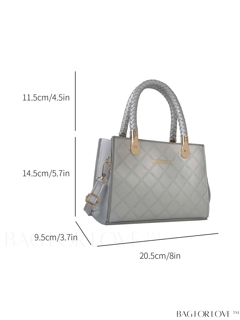 BagForLove - Chic Geometric Print Square Shoulder Bag for Fashionable Women