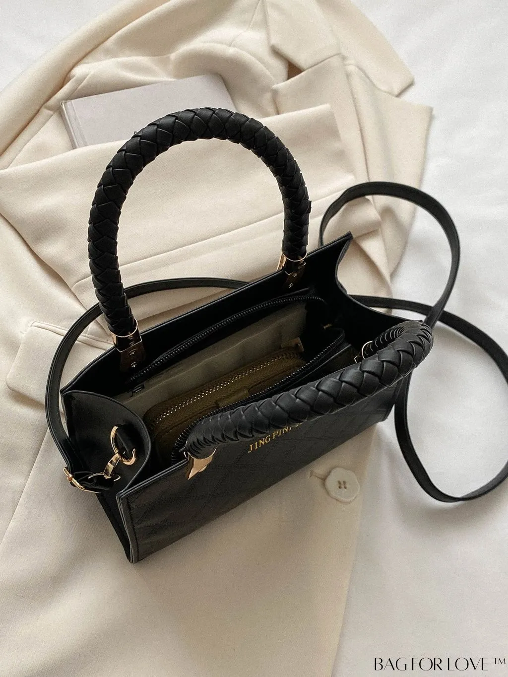BagForLove - Chic Geometric Print Square Shoulder Bag for Fashionable Women
