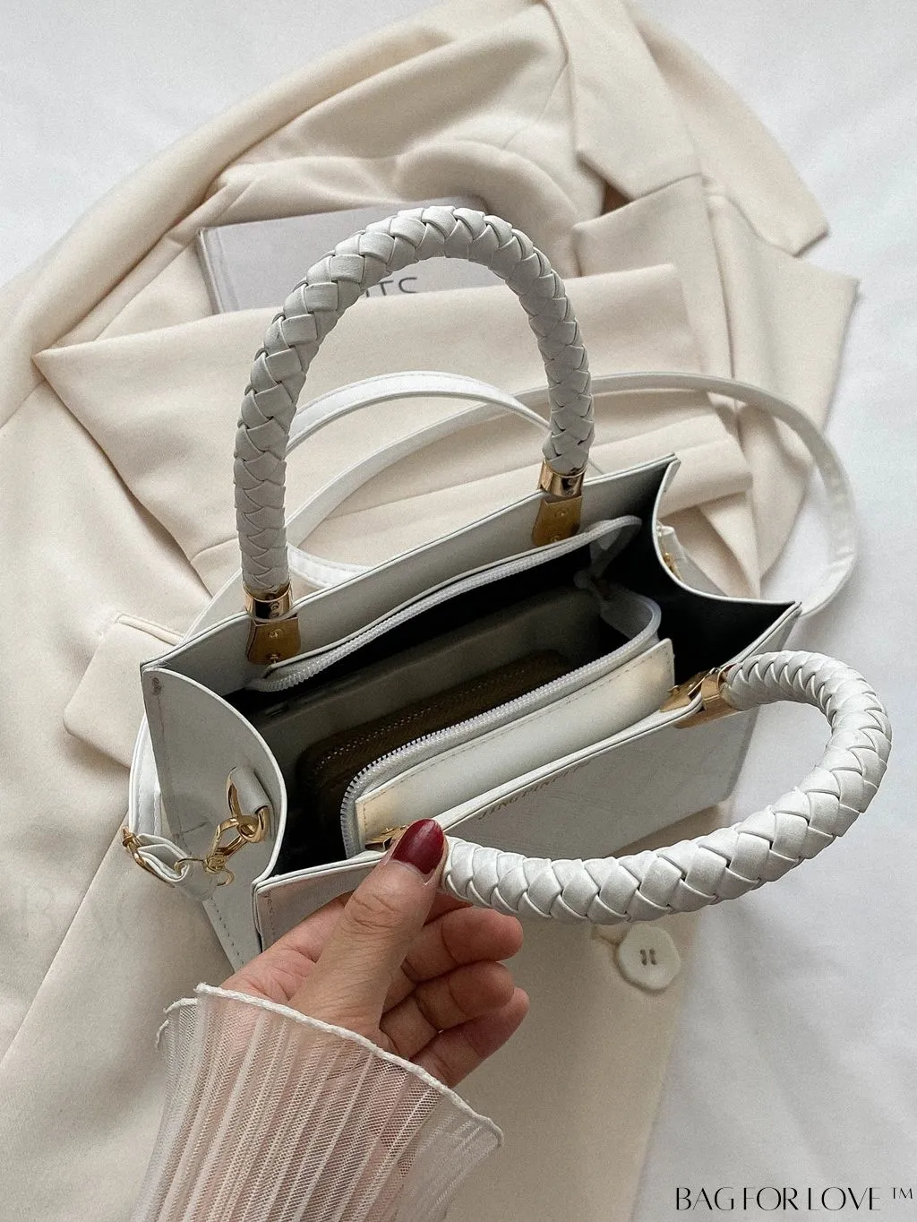 BagForLove - Chic Geometric Print Square Shoulder Bag for Fashionable Women