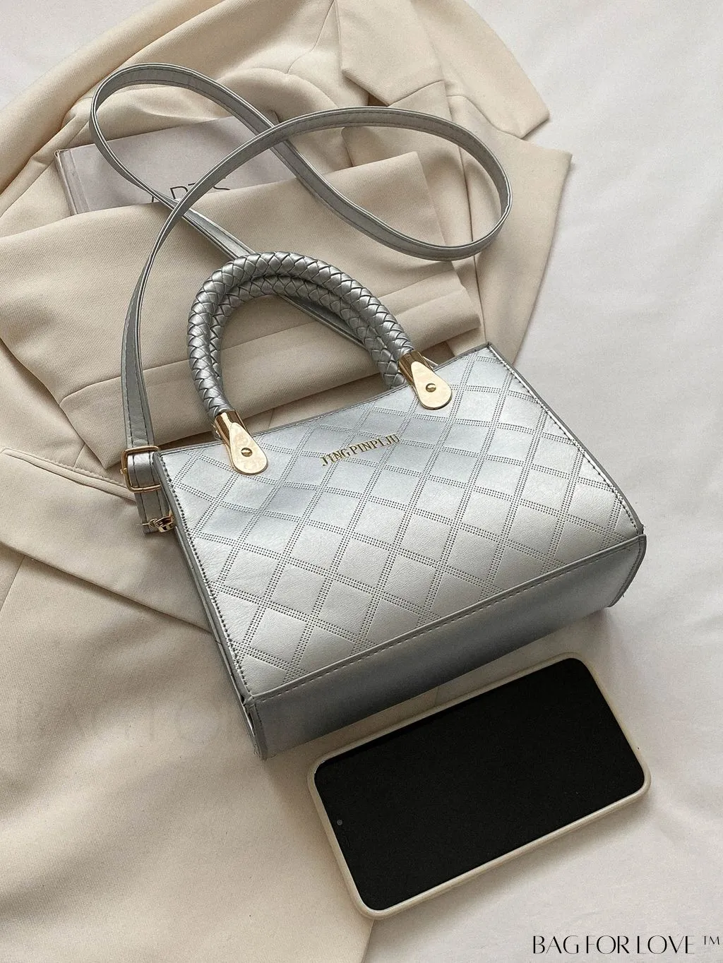 BagForLove - Chic Geometric Print Square Shoulder Bag for Fashionable Women