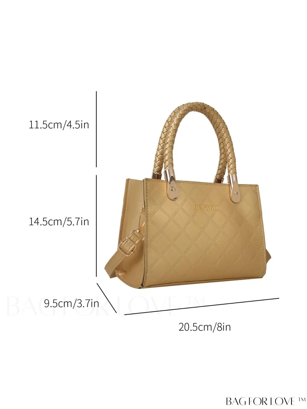 BagForLove - Chic Geometric Print Square Shoulder Bag for Fashionable Women