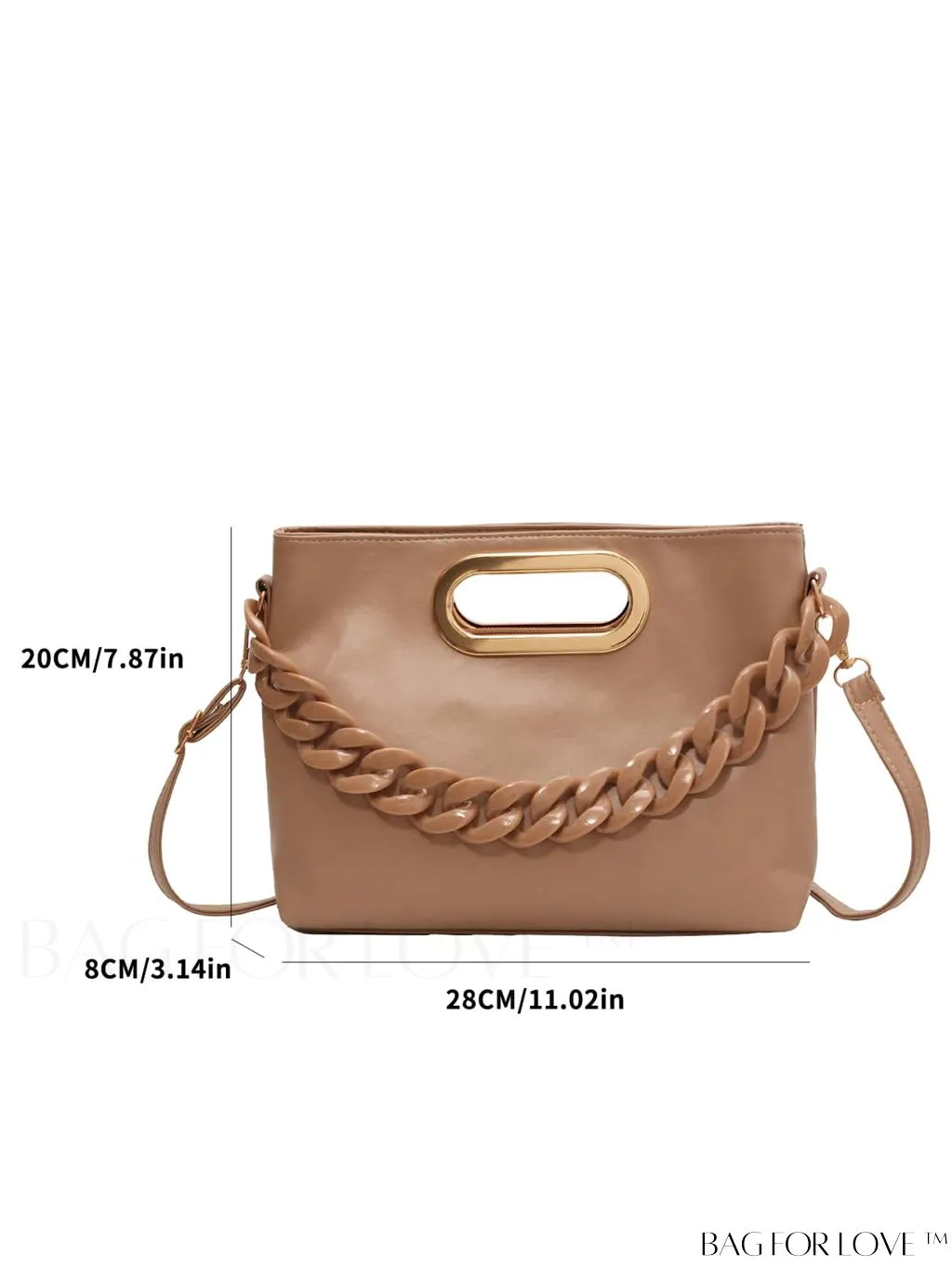 BagForLove - Womens Casual Crossbody Bag: Stylish and Versatile Solid Color Handbag