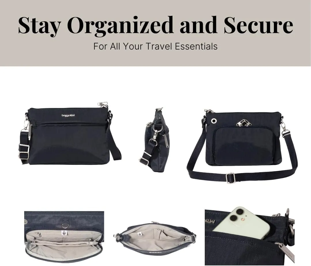 Baggallini Securtex Anti-Theft Memento Crossbody Bag